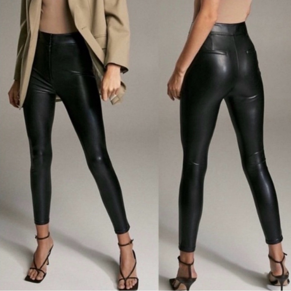 Aritzia Babaton Caspian Faux Leather Leggings size 2
